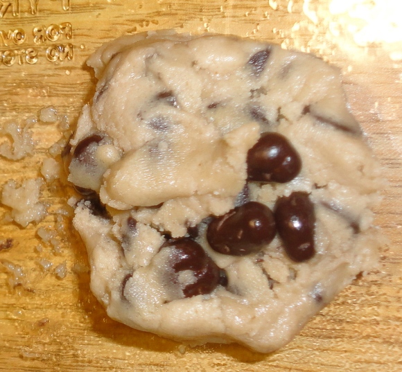cookie dough with chocolate covered pomegranate